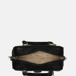 Handtassen^Guess Cresidia bowling handtas black