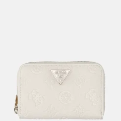 Dames Portemonnees^Guess Cresidia portemonnee M offwhite