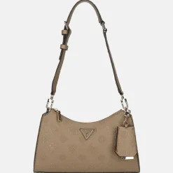 Schoudertassen^Guess Cresidia schoudertas dark taupe