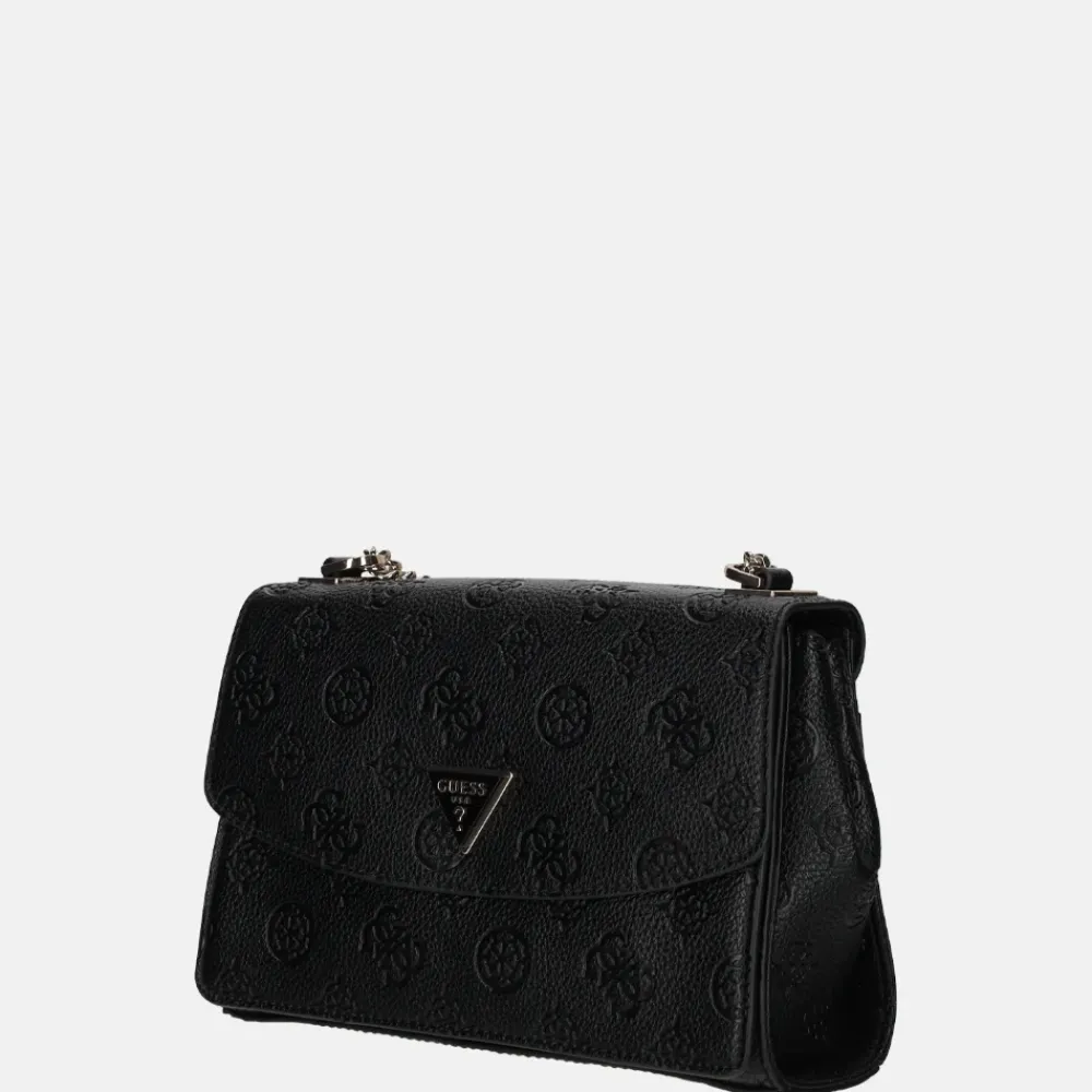 Schoudertassen^Guess Cresidia schoudertas black
