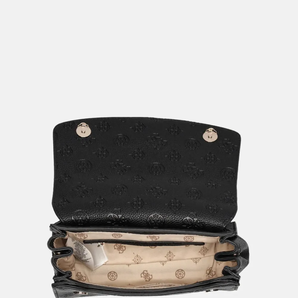 Schoudertassen^Guess Cresidia schoudertas black