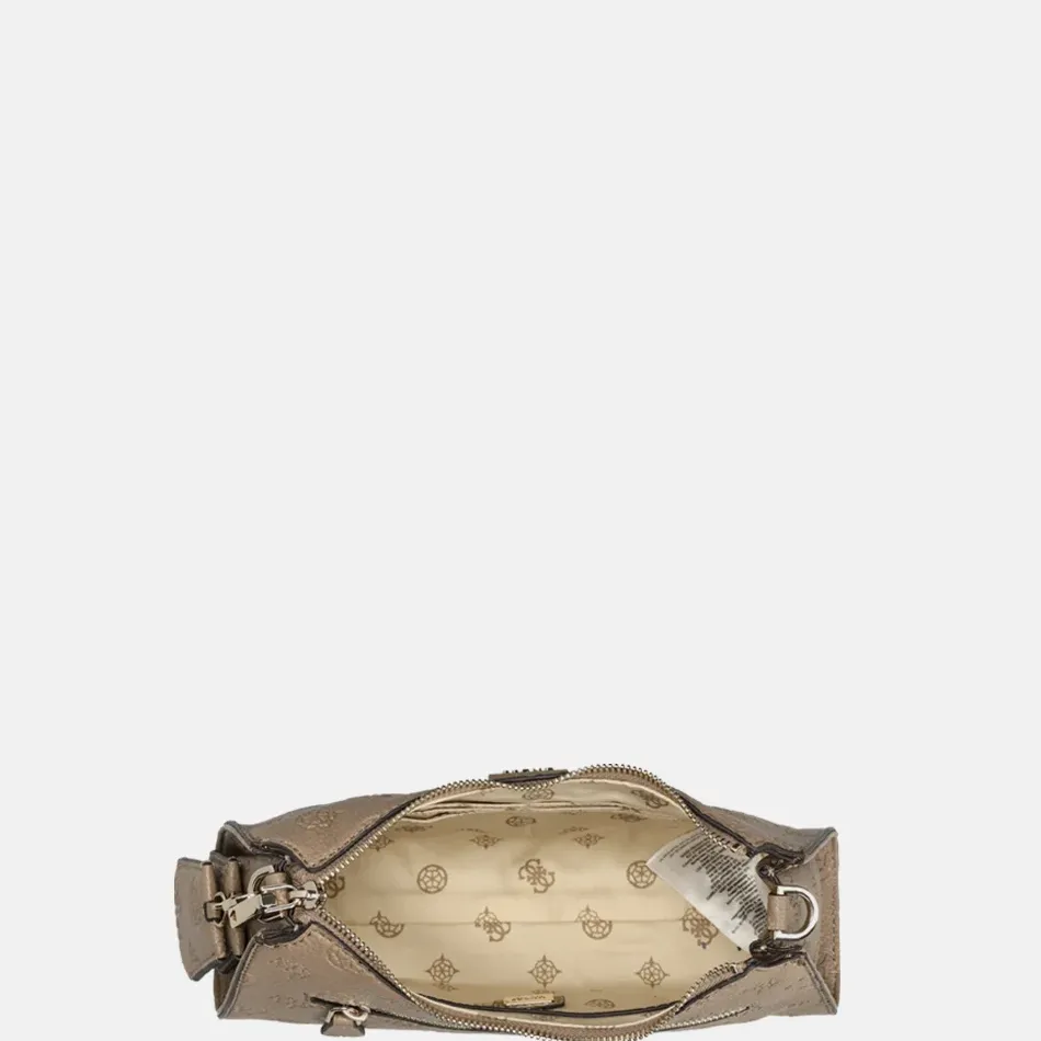 Schoudertassen^Guess Cresidia schoudertas dark taupe