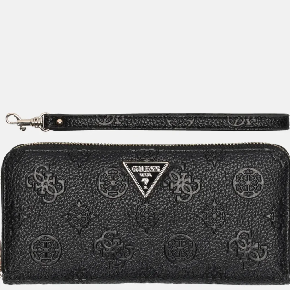 Dames Portemonnees^Guess Cresidia SLG ziparound portemonnee L black