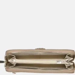 Dames Portemonnees^Guess Cresidia SLG ziparound portemonnee dark taupe