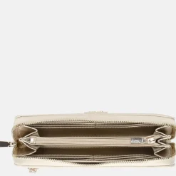 Dames Portemonnees^Guess Cresidia SLG ziparound portemonnee bone