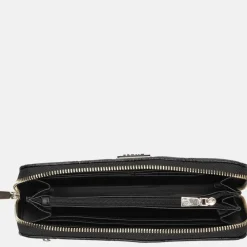 Dames Portemonnees^Guess Cresidia SLG ziparound portemonnee L black