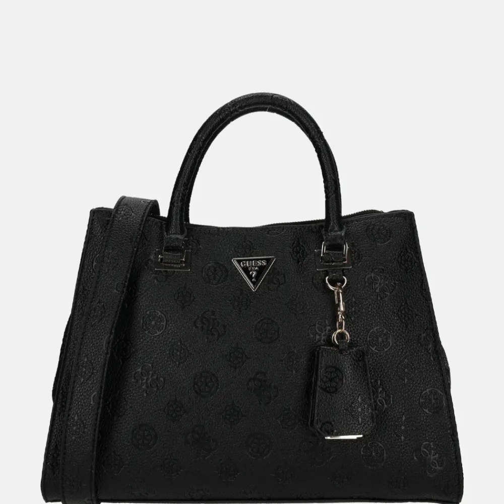 Handtassen^Guess Cresidia society satchel handtas black