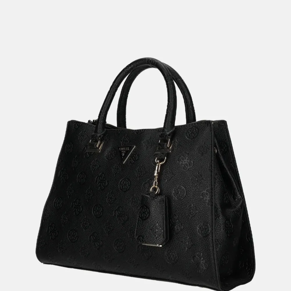 Handtassen^Guess Cresidia society satchel handtas black