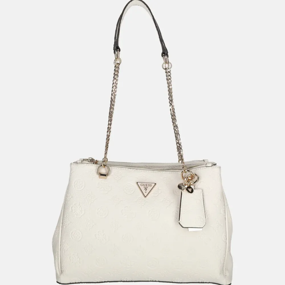 Shoppers^Guess Cresidia Status Satchel shopper off white