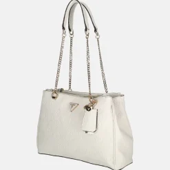 Shoppers^Guess Cresidia Status Satchel shopper off white
