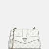 Crossbody Tassen^Guess Dorys crossbody tas white logo