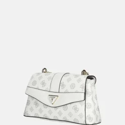 Crossbody Tassen^Guess Dorys crossbody tas white logo