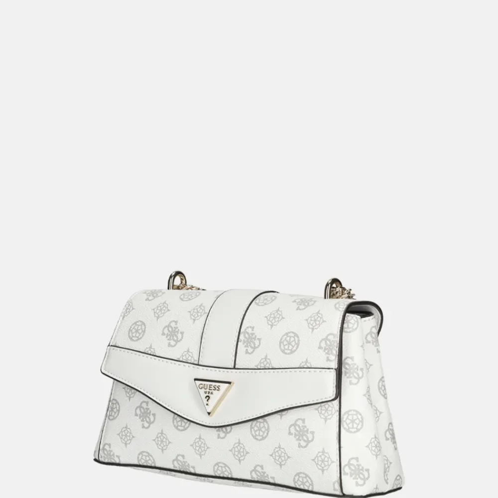 Crossbody Tassen^Guess Dorys crossbody tas white logo