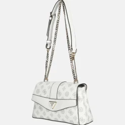 Crossbody Tassen^Guess Dorys crossbody tas white logo
