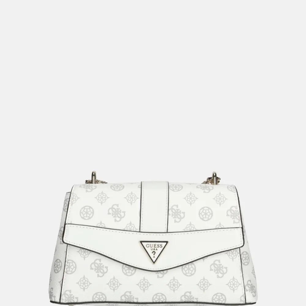 Crossbody Tassen^Guess Dorys crossbody tas white logo