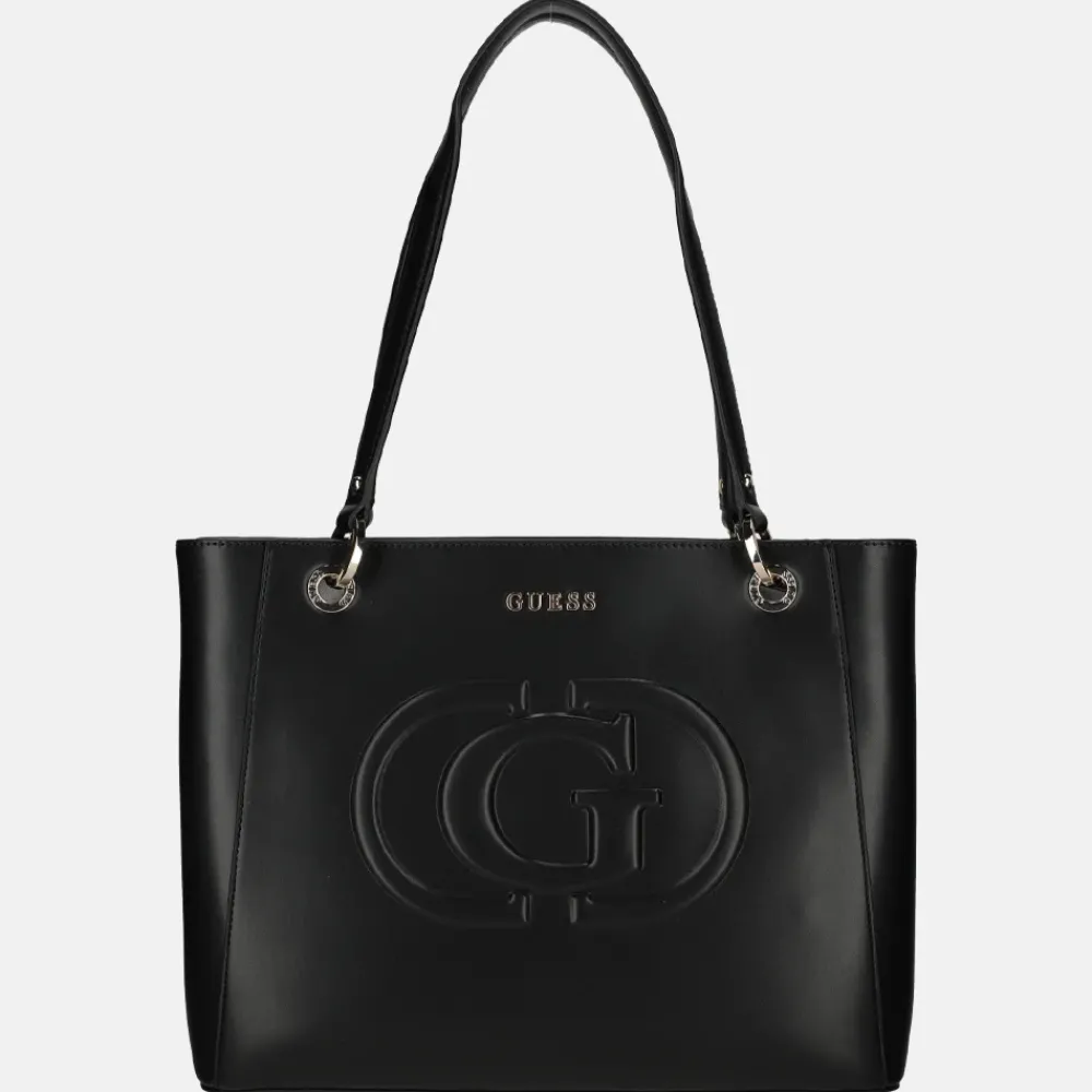 Shoppers^Guess Eco Mietta Noel tote shopper black