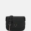 Schoudertassen^Guess Fedora flap schoudertas black