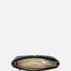 Crossbody Tassen^Guess Gerty crossbody tas black