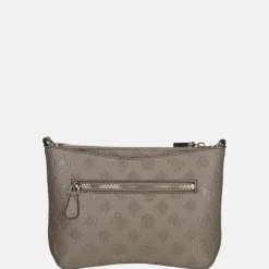 Crossbody Tassen^Guess Gerty crossbody tas dark taupe