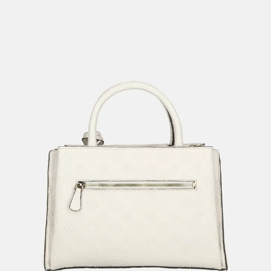 Handtassen^Guess Gerty girlfriend satchel handtas off white