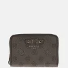 Dames Portemonnees^Guess Gerty SLG ziparound portemonnee M dark taupe