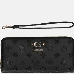 Dames Portemonnees^Guess Gerty SLG ziparound portemonnee L black