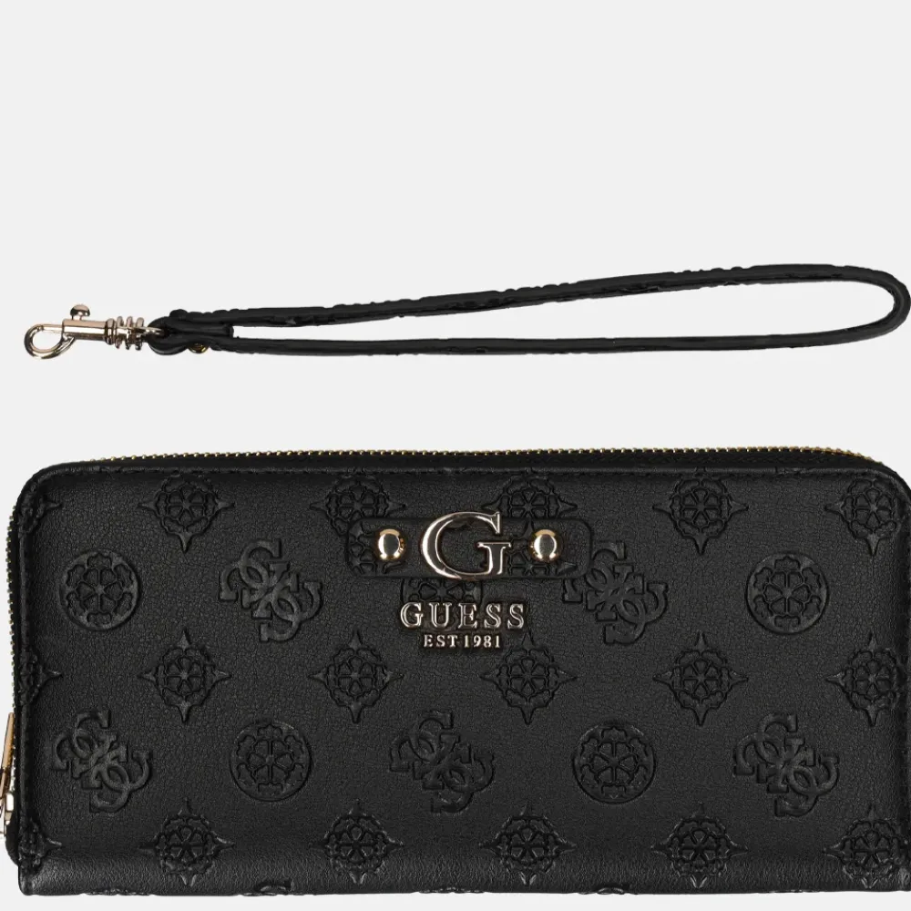 Dames Portemonnees^Guess Gerty SLG ziparound portemonnee L black