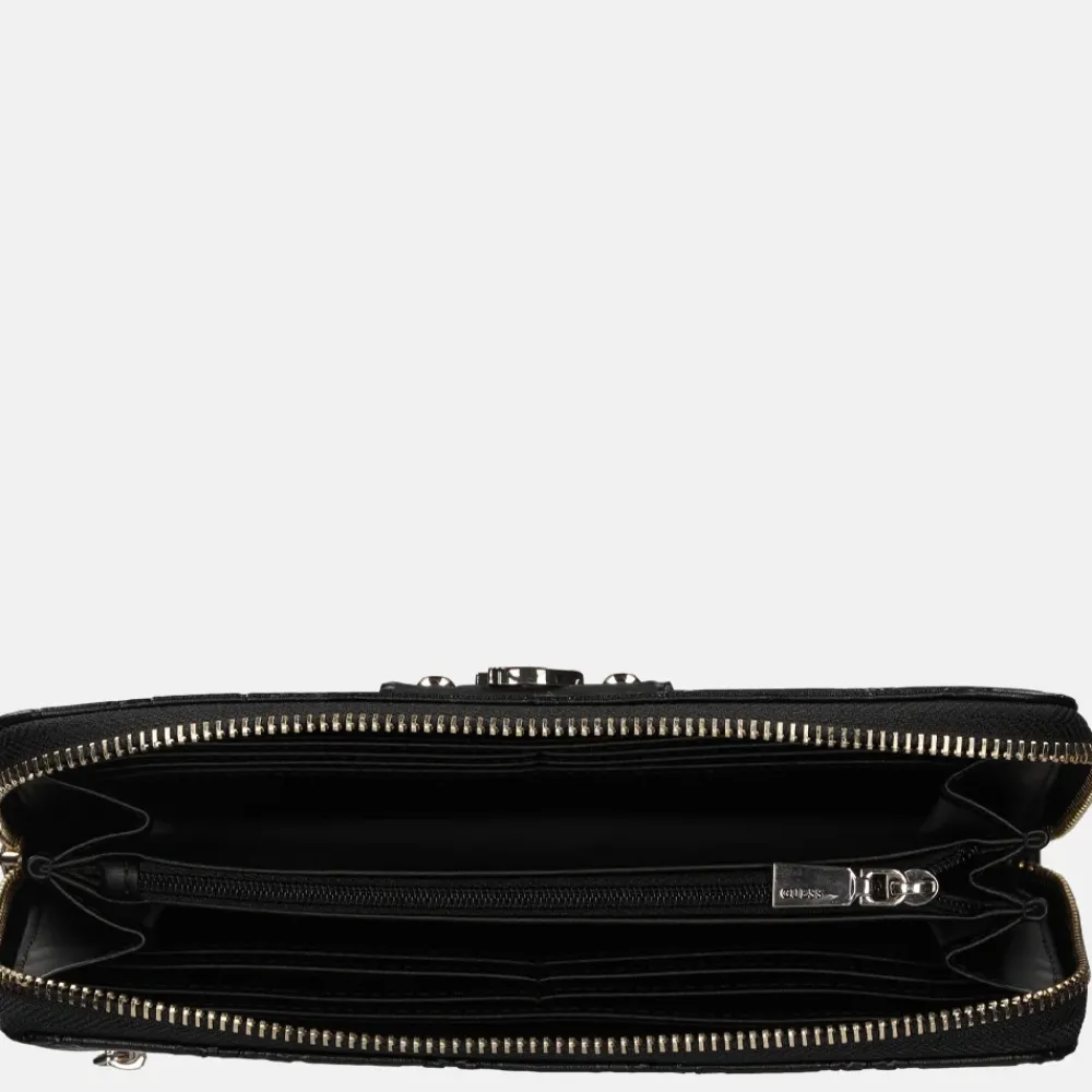 Dames Portemonnees^Guess Gerty SLG ziparound portemonnee L black