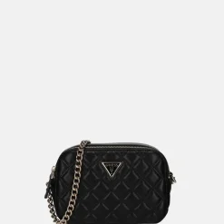 Crossbody Tassen^Guess Giully crossbody tas black