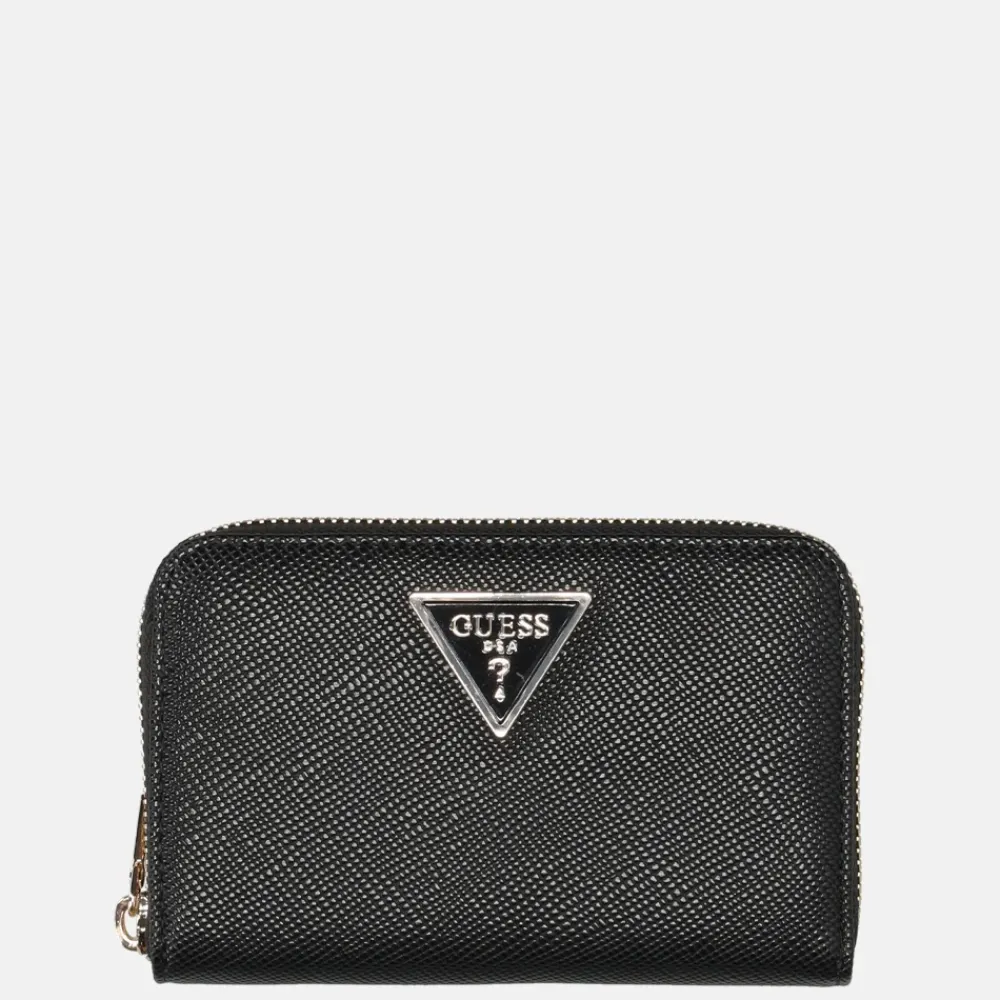 Dames Portemonnees^Guess Laurel ritsportemonnee M black