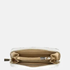 Dames Portemonnees^Guess Laurel SLG ziparound portemonnee M white logo
