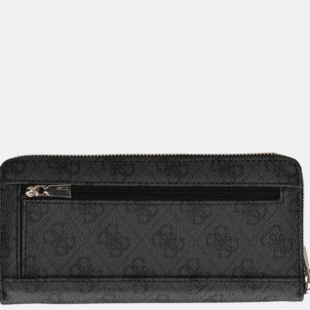 Dames Portemonnees^Guess Laurel SLG ziparound portemonnee L coal logo