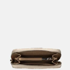 Dames Portemonnees^Guess Laurel SLG ziparound portemonnee M sand logo