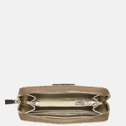 Dames Portemonnees^Guess Laurel SLG ziparound portemonnee M latte logo