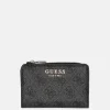 Dames Portemonnees^Guess Laurel ziparound portemonnee coal logo