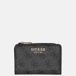 Dames Portemonnees^Guess Laurel ziparound portemonnee coal logo