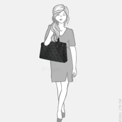 Schoolhandtassen | Shoppers^Guess Lorelei travelbag tote shopper coal logo