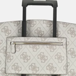 Schoolhandtassen | Shoppers^Guess Lorelei travelbag tote shopper dark taupe logo