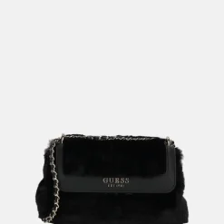 Schoudertassen^Guess Mileva convertible schoudertas black