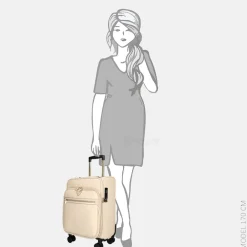 Handbagage Koffers^Guess Norom travel handbagage koffer sand