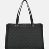 Shoppers^Guess Orlina travel tote shopper coal logo