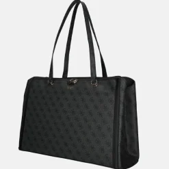 Shoppers^Guess Orlina travel tote shopper coal logo