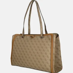 Shoppers^Guess Orlina travel tote shopper latte logo/brown