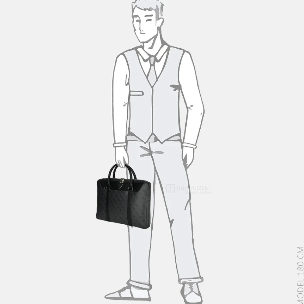Heren Laptoptassen^Guess Parma laptoptas black