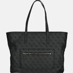 Shoppers^Guess Power play tech tote shopper L coal logo