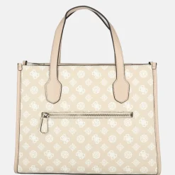 Handtassen^Guess Silvana handtas sand logo