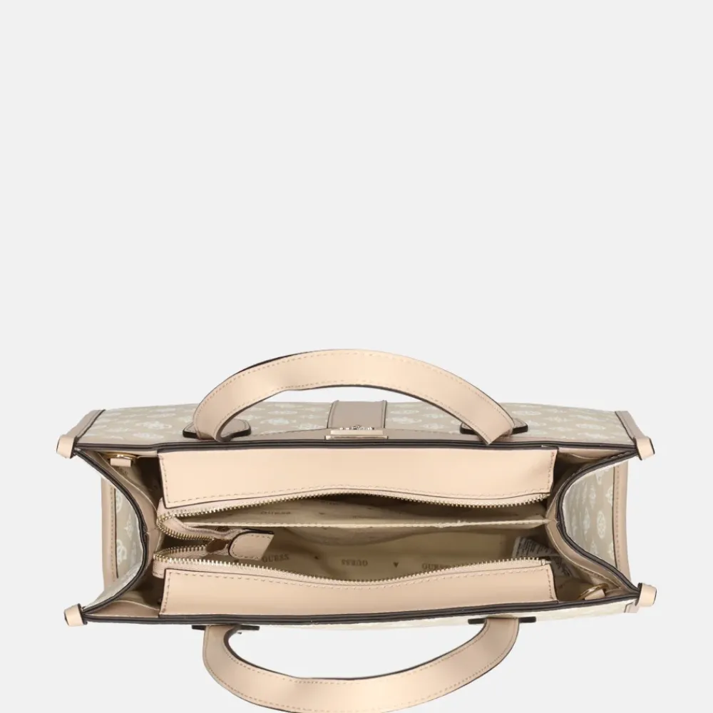 Handtassen^Guess Silvana handtas sand logo