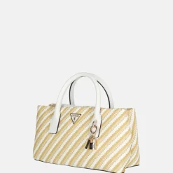 Handtassen^Guess Simona handtas natural/white