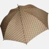 Paraplu'S^Guess stokparaplu logo brown/ochre