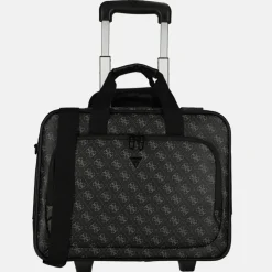Handbagage Koffers^Guess Vezzola business trolley 15 inch dark black